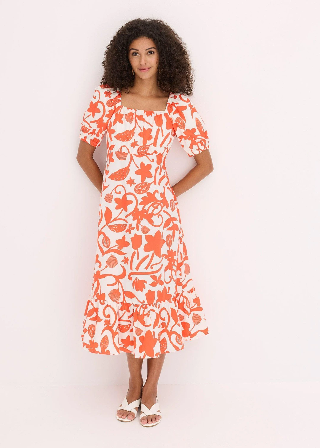 Robe midi 100% coton