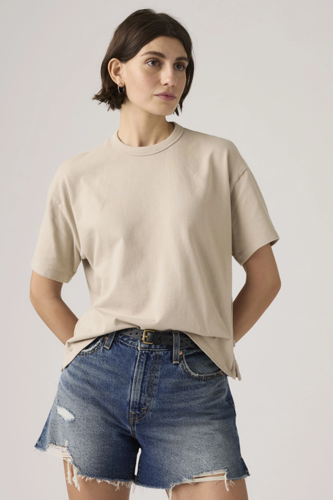 Levi's T Shirt Vintage - Femme - Rose / Coral Blush Garment Dye - XS