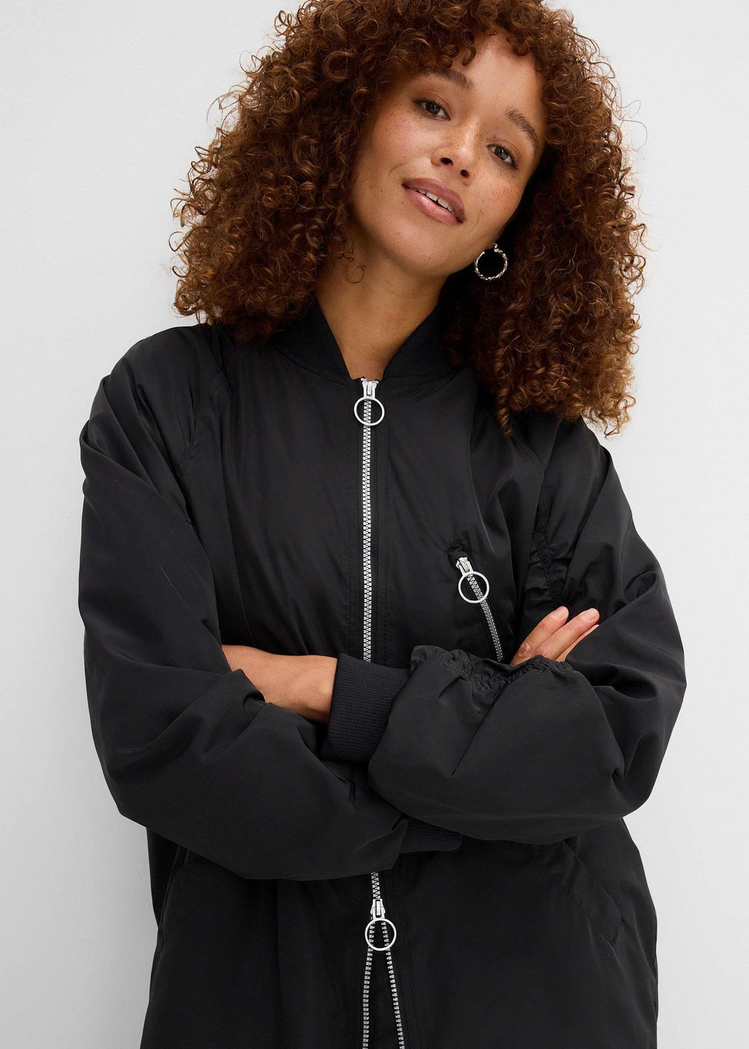 Manteau léger avec col en bord-côtes - 3