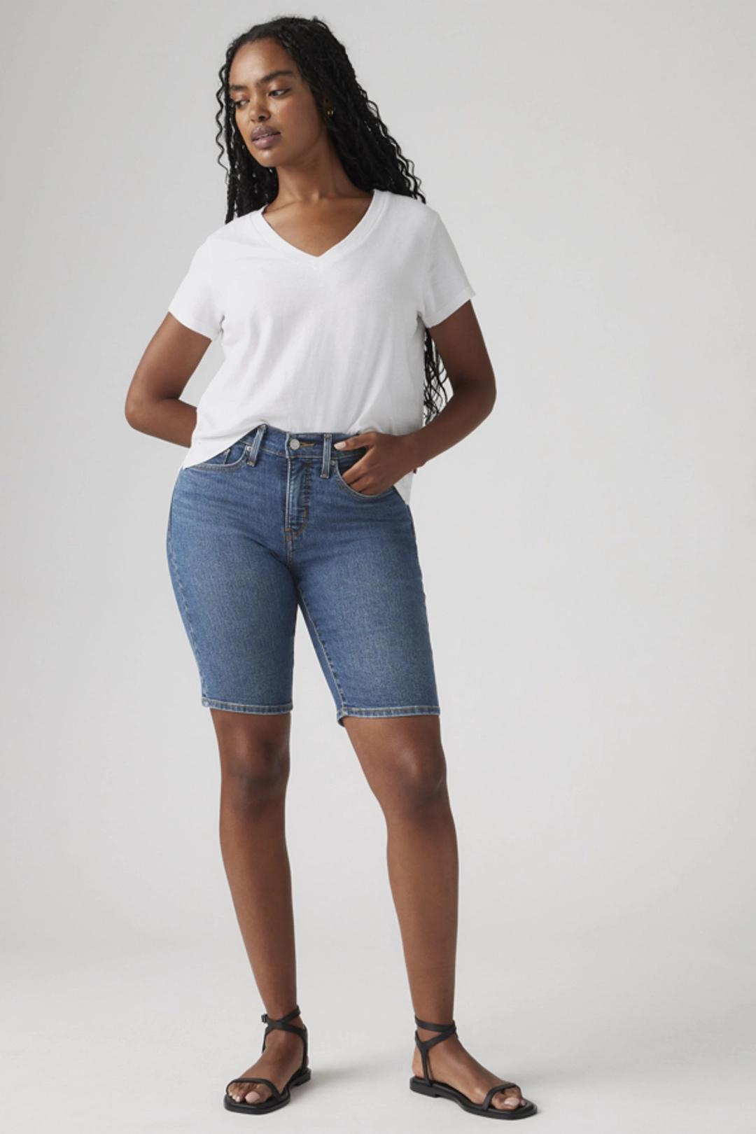 Levi's Short Galbant Bermuda - Femme - Bleu / Camp Denim Short - 32