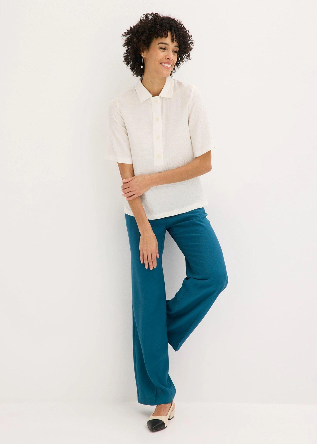 Pantalon large et léger à pinces - 2