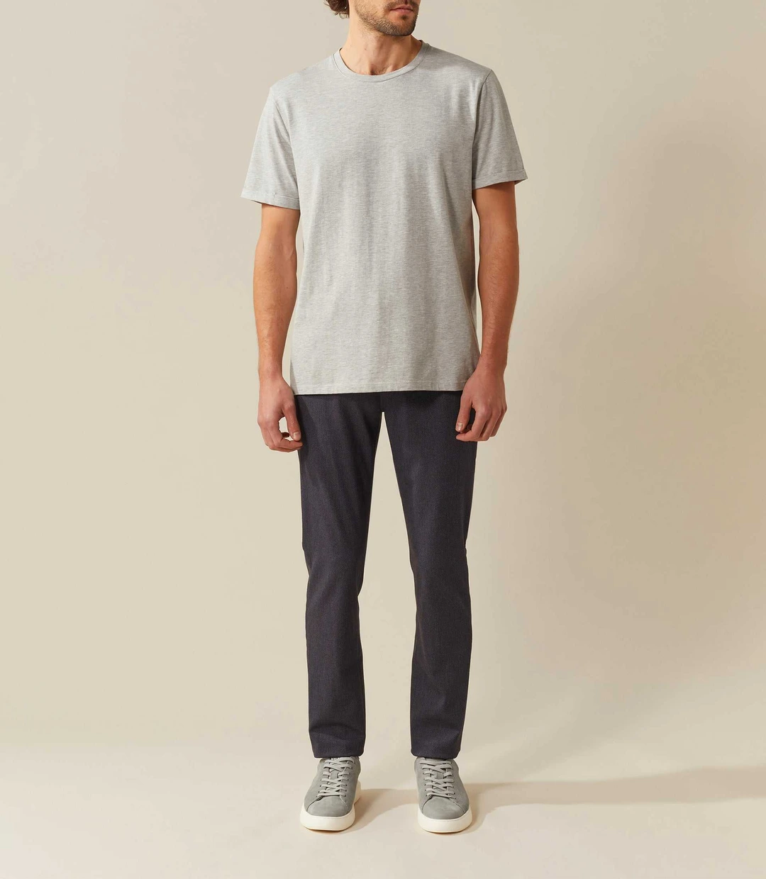 IZAC - T shirt col rond gris-chine ''Xana''