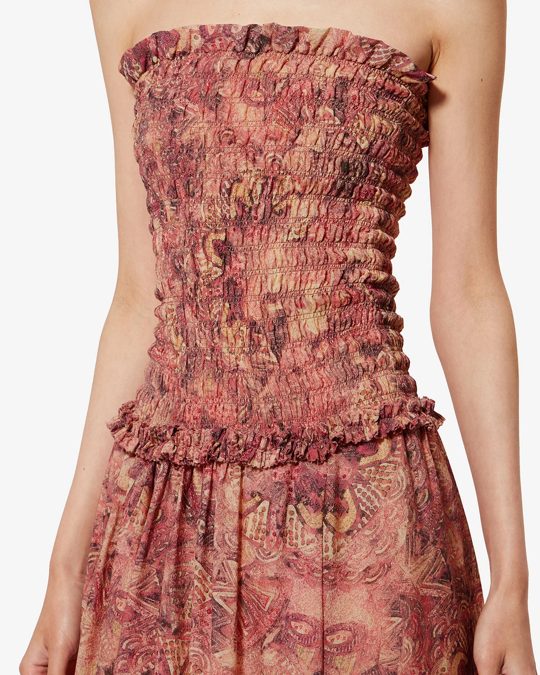 Robe Cleane - Femme - Rose - Taille40 - Isabel Marant - Collection Été Femme - Nouvelle Collection Capsule La Riviera - 2
