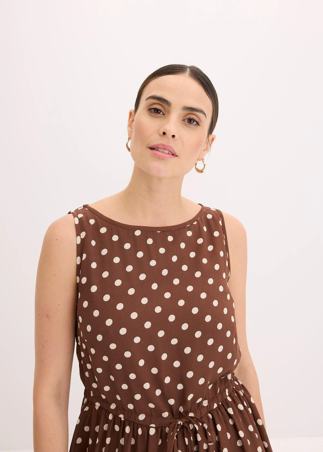 Robe midi avec lien à nouer - 3
