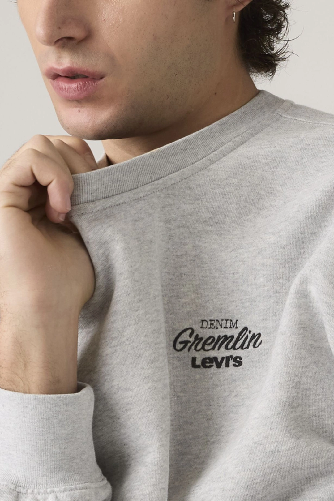 Levi's Sweat Shirt Col Rond Graphique Relaxed - Homme - Gris / Light Heather Grey - XL - 2