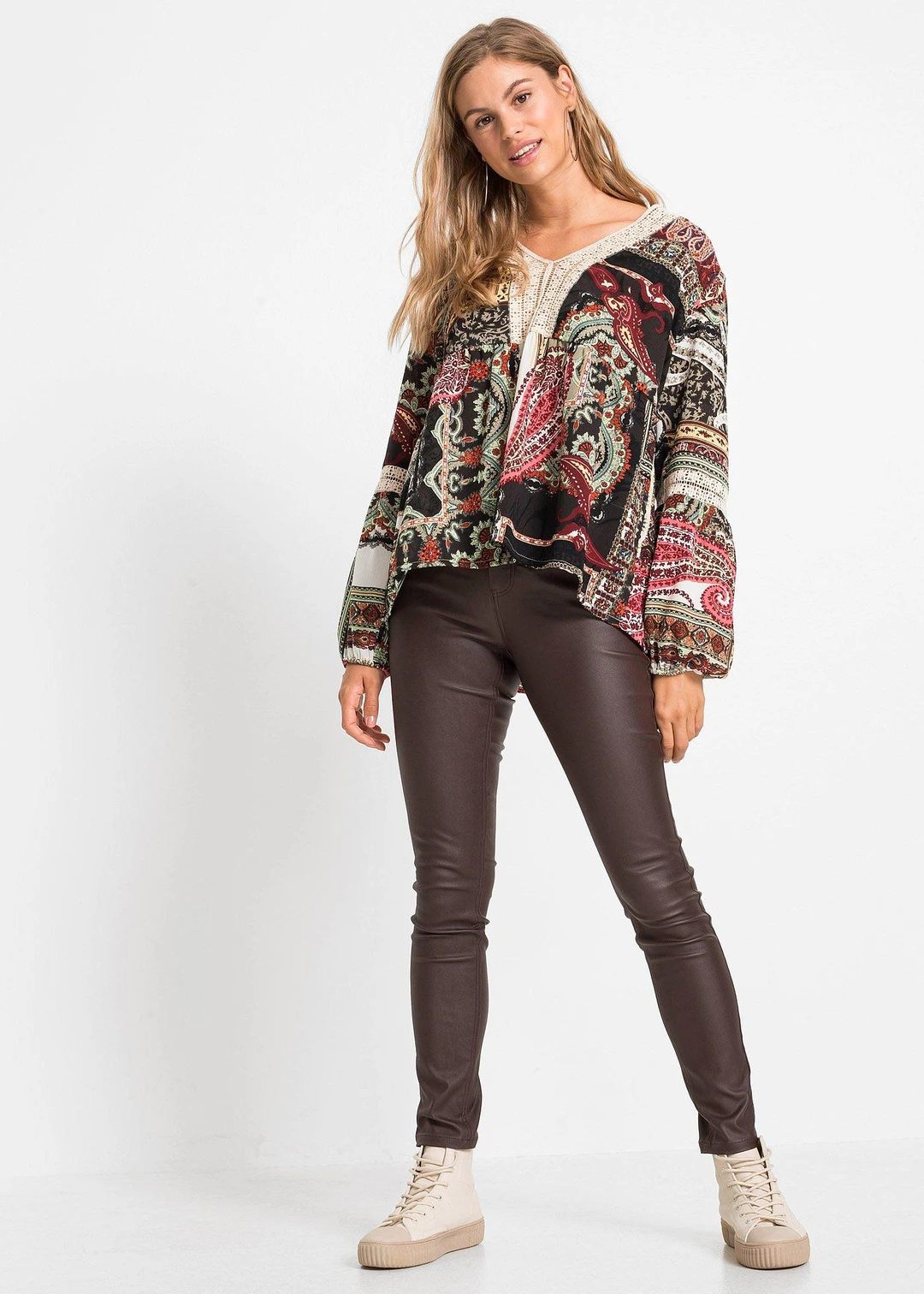 Pantalon extensible en viscose majoritaire - 2