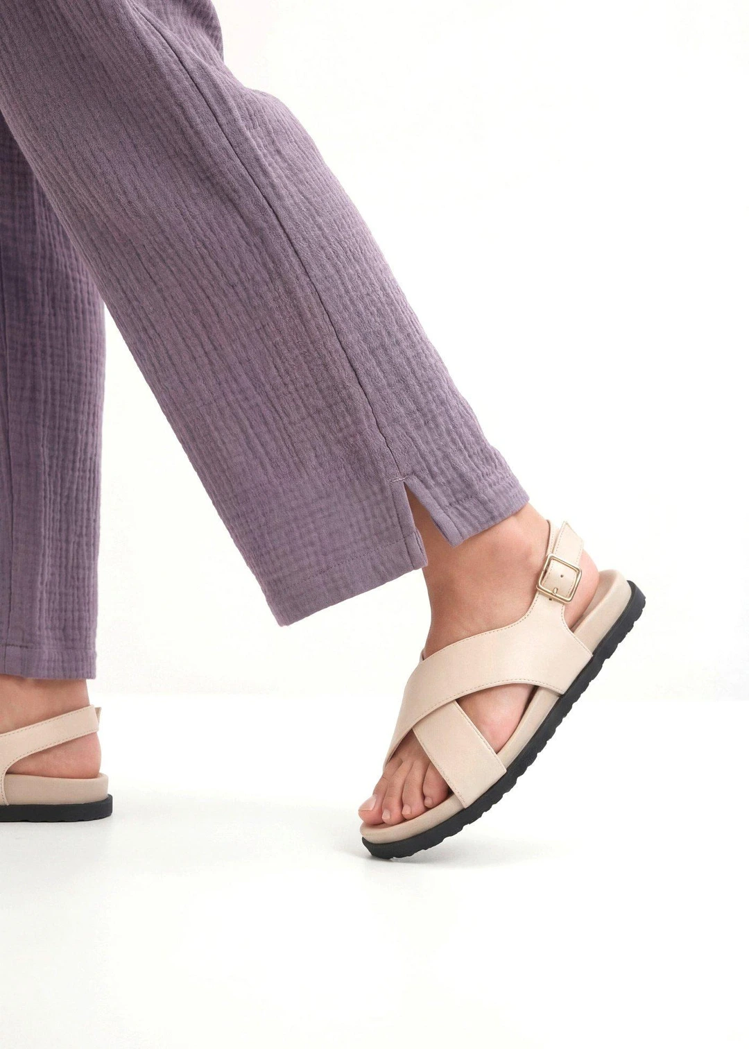 Pantalon palazzo léger en gaze de coton - 3