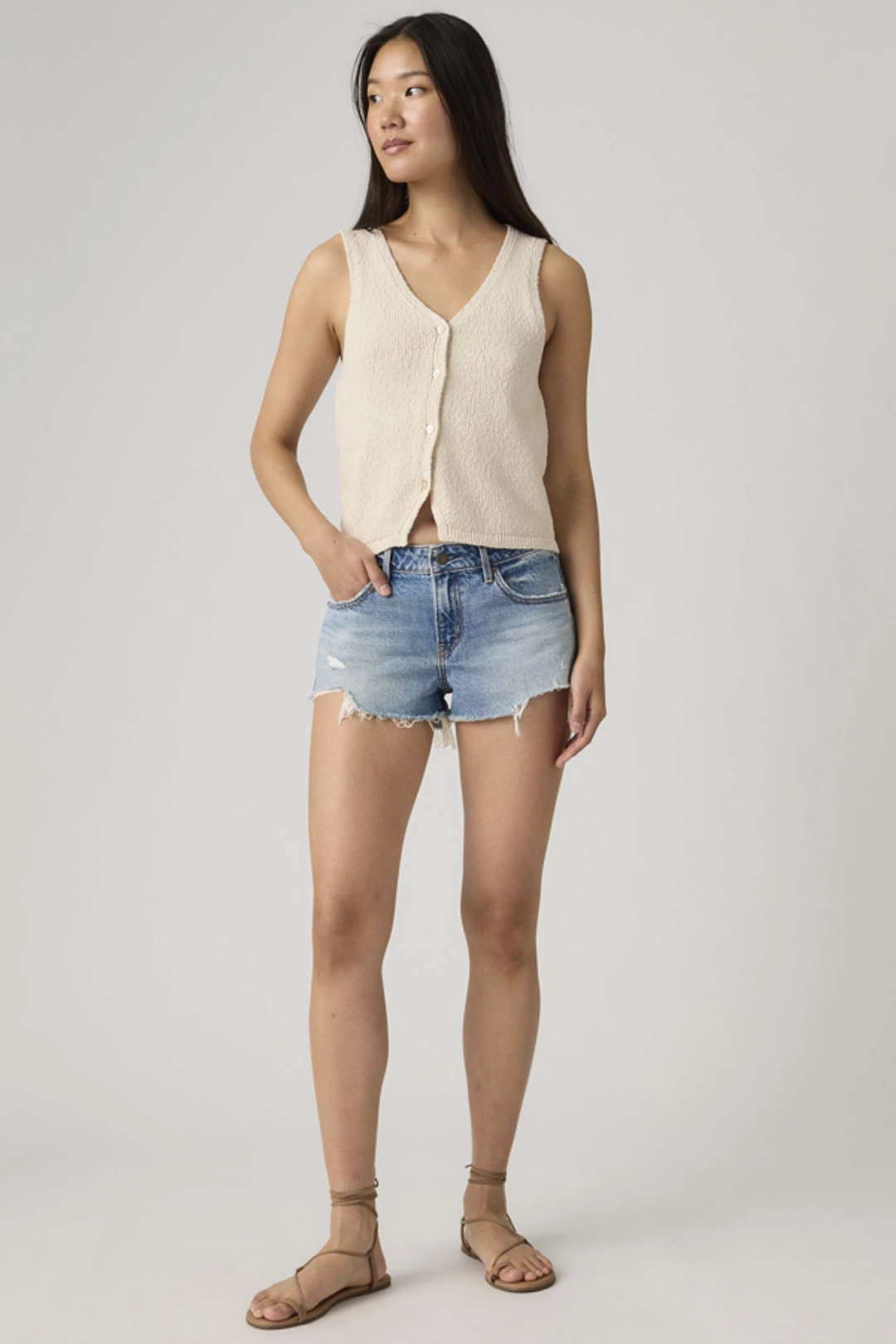Levi's Short Low - Femme - Bleu / Free Lunch - 32