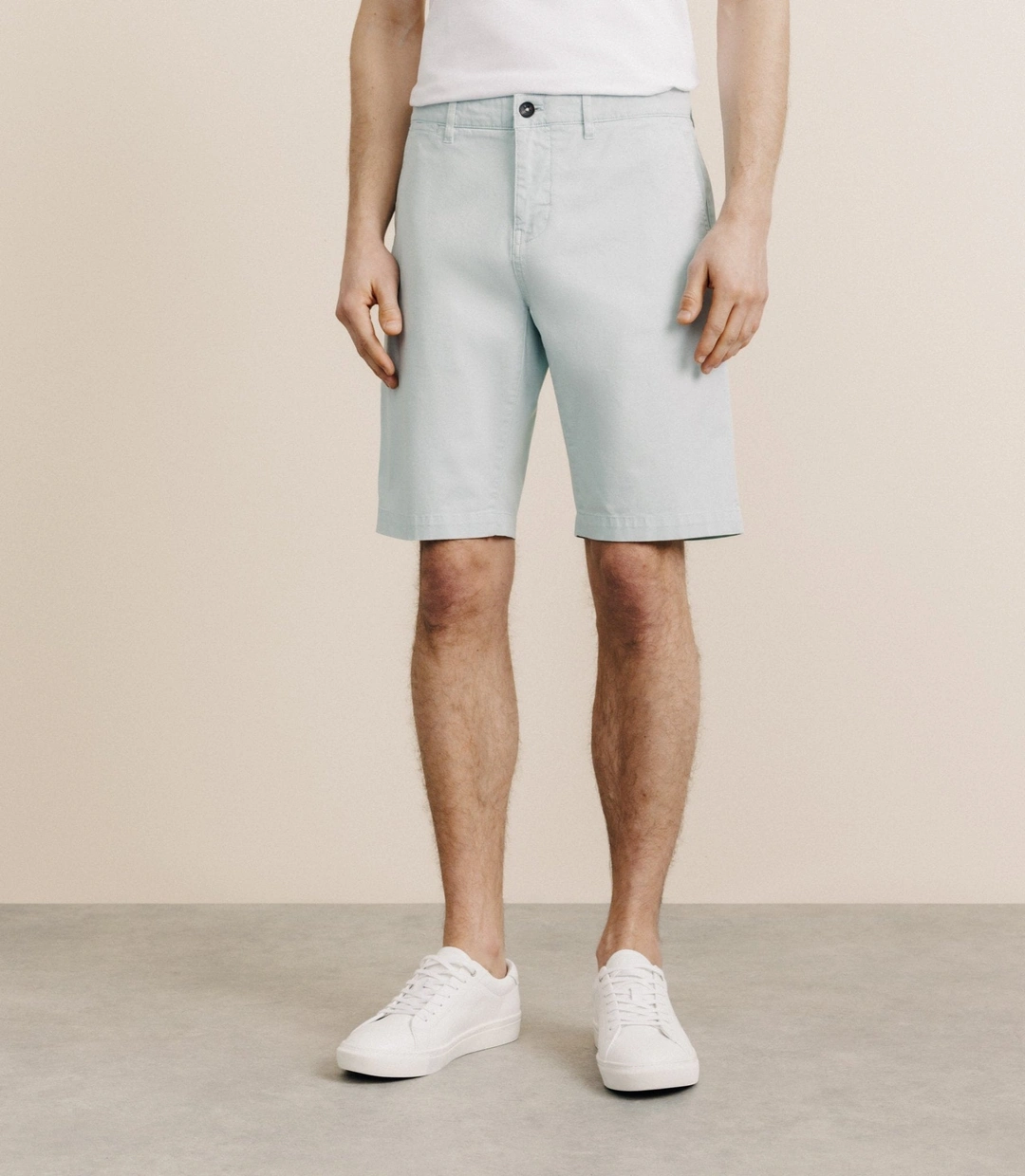 IZAC - Bermuda coton stretch vert