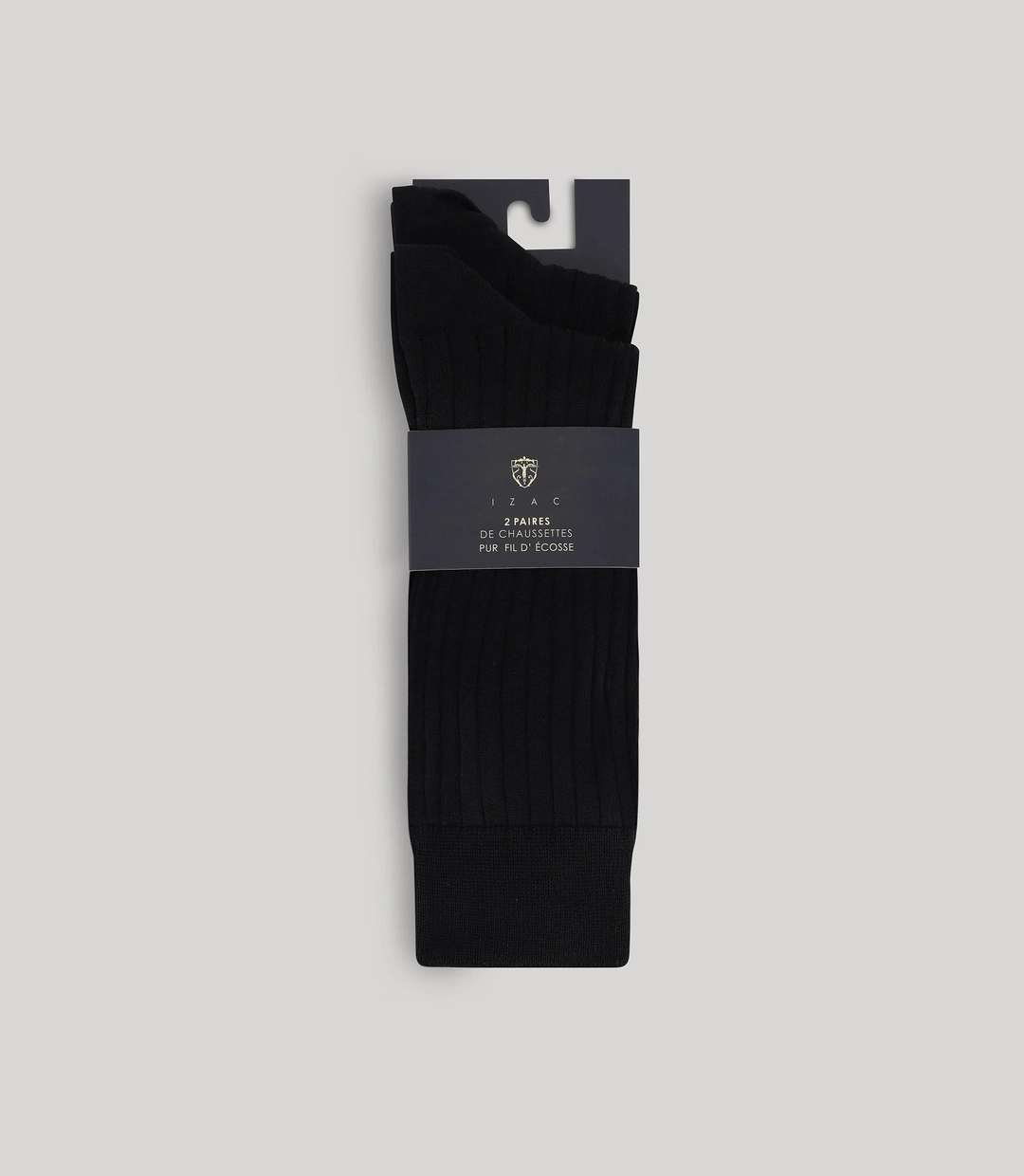 IZAC - Pack de chaussettes côtelées noires