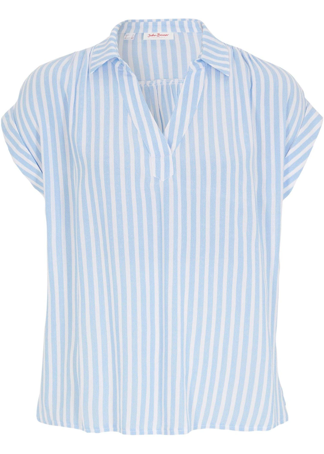 Blouse manches courtes en viscose fluide