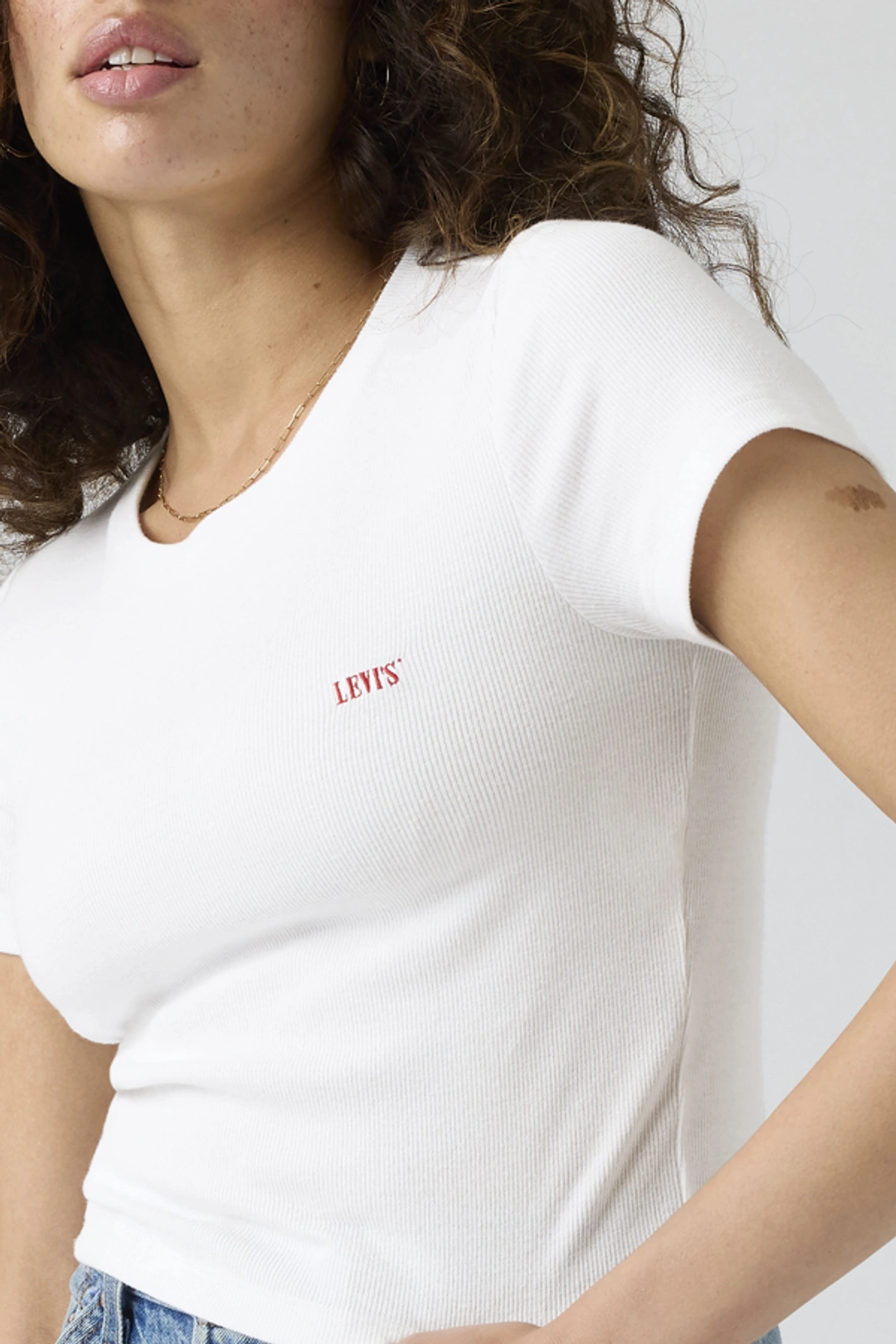 Levi's T Shirt Essential Sporty - Femme - Blanc / White + Rib - XS - 2