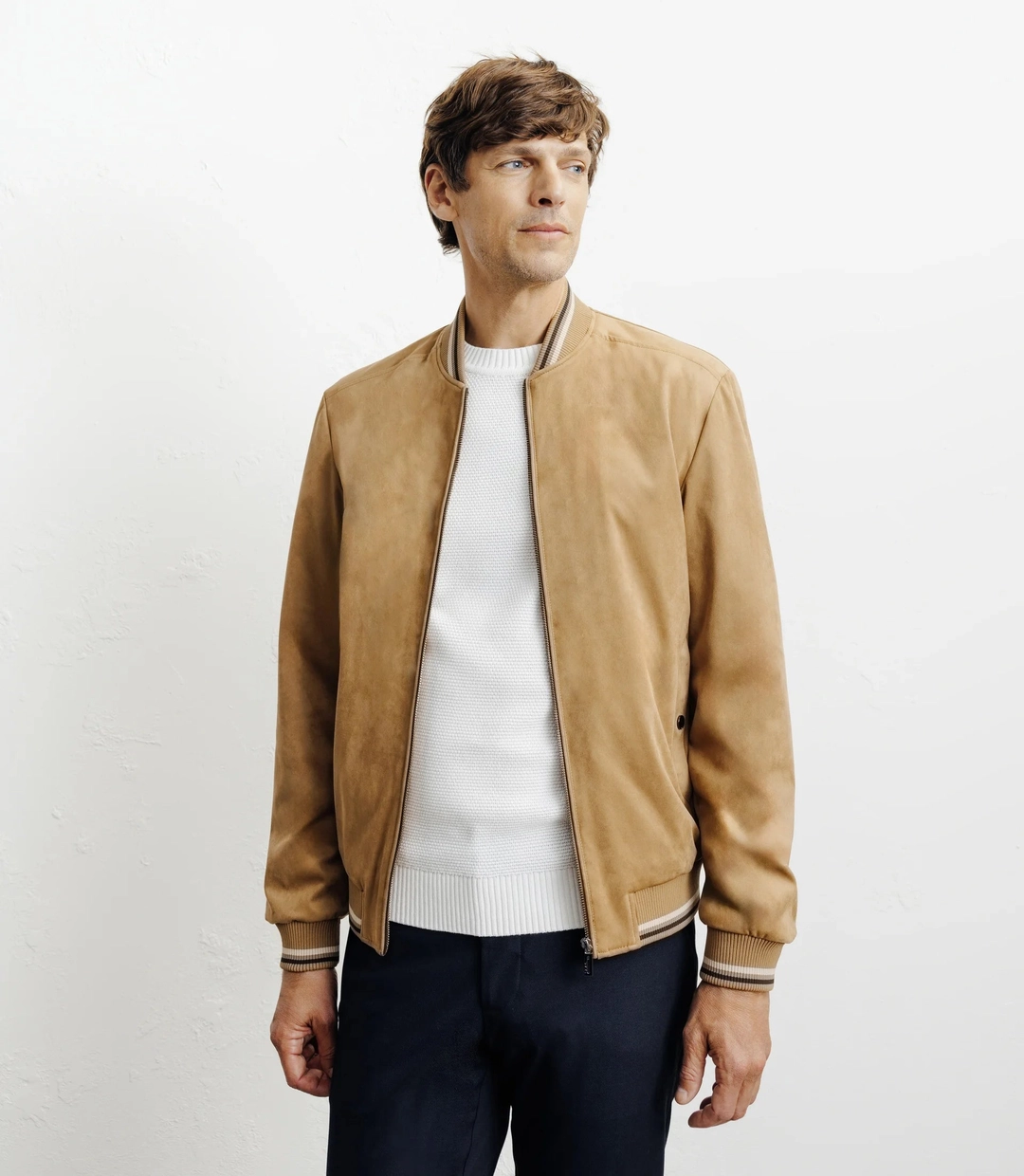 IZAC - Blouson col teddy camel