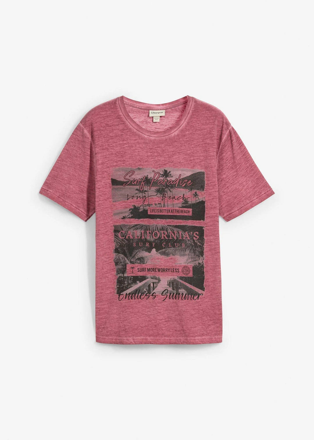 T-shirt aspect délavé en coton