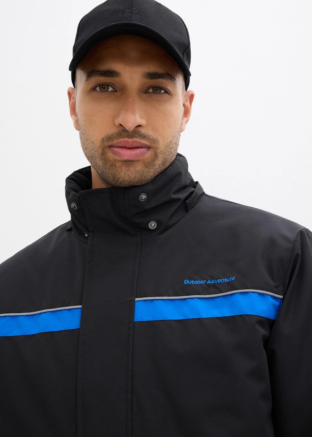 Parka imperméable en matière technique à capuche amovible