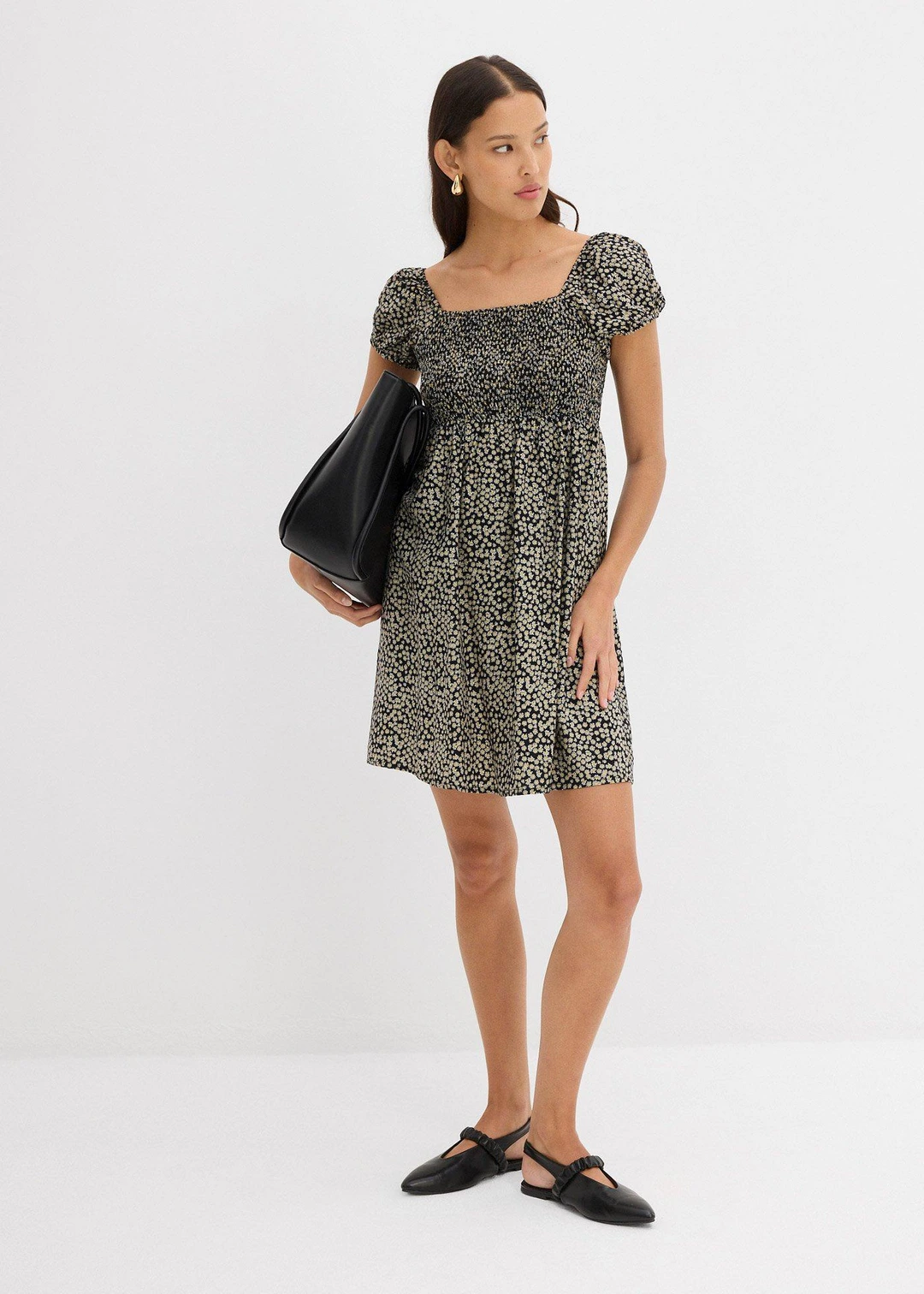 Robe courte en viscose fluide - 2