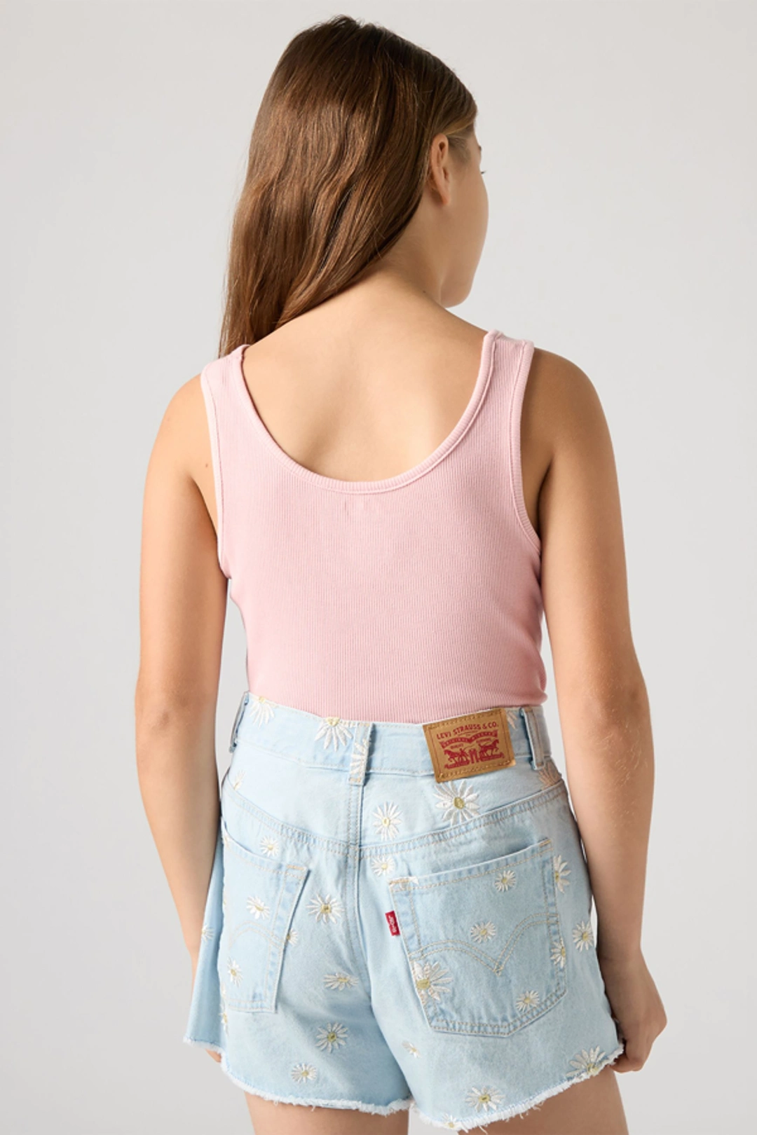 Levi's Teenager Meet And Greet Ribbed Tank Top - Femme - Rose / Coral Blush - 14A - 2