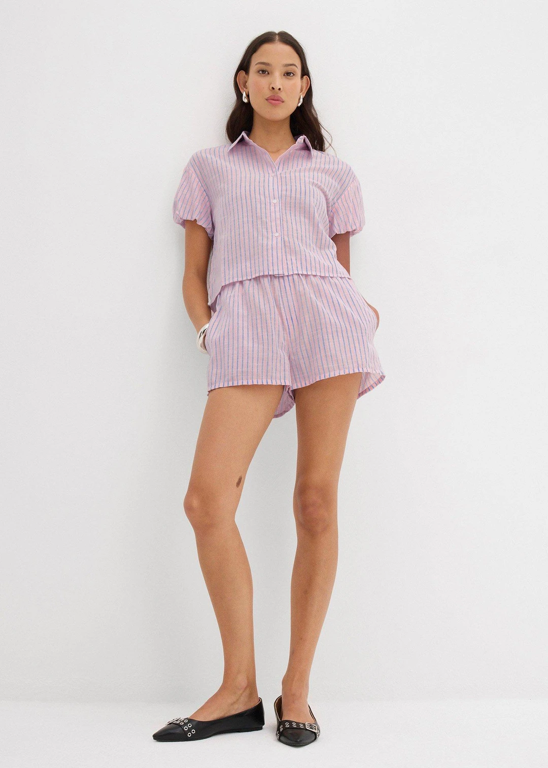 Blouse à manches courtes 100% coton - 2