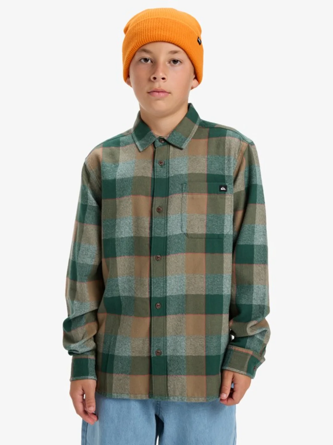 Motherfly Plaid - Chemise manches longues pour Garçon 8-16 ans Marron