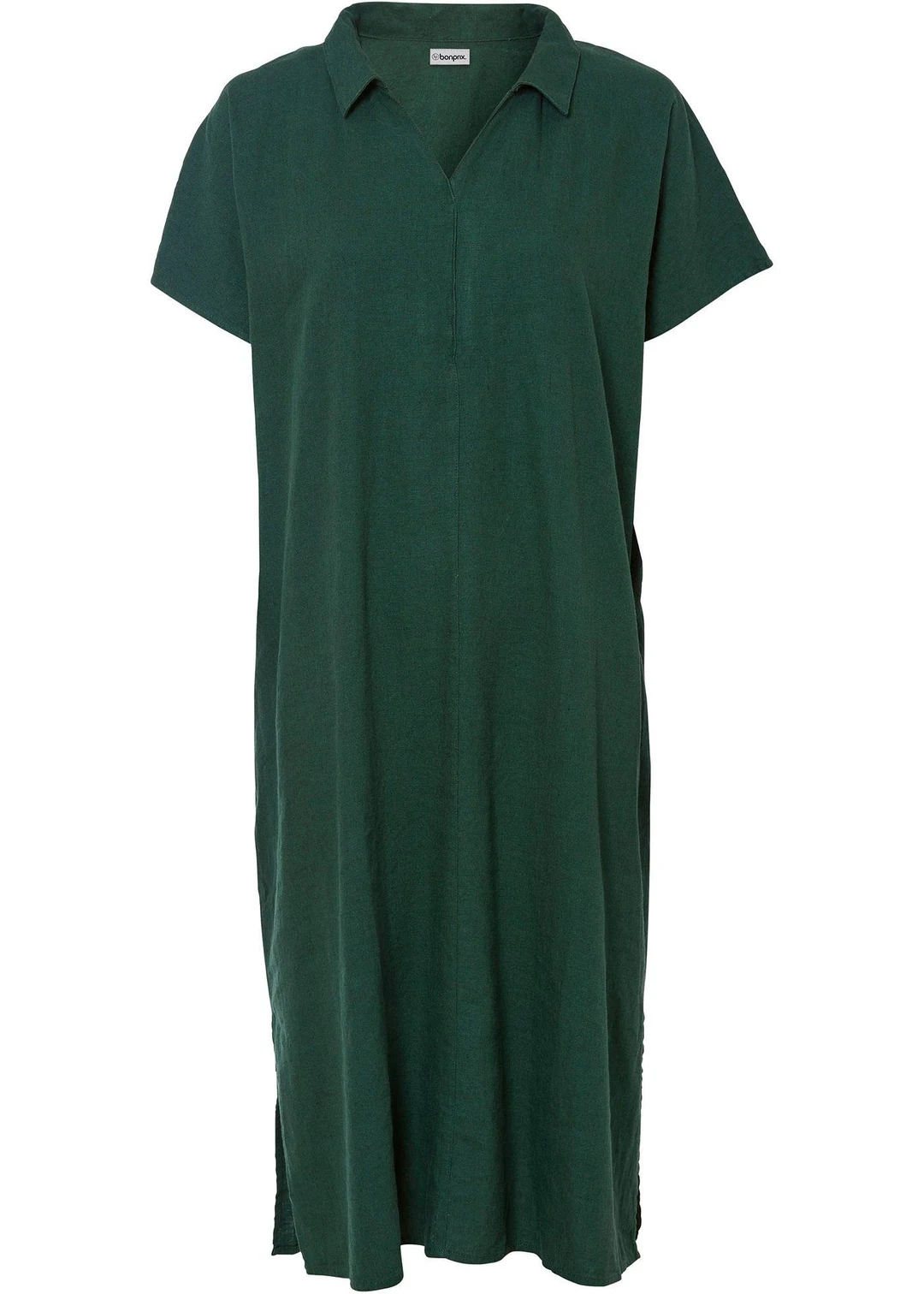 Robe caftan légère en lin et viscose