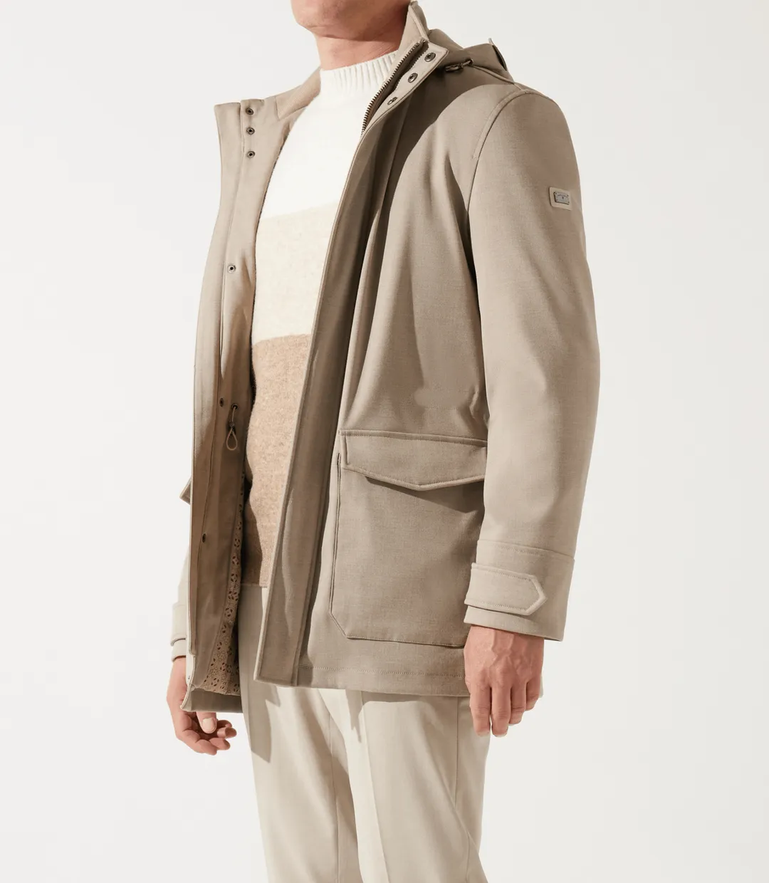 IZAC - Manteau leger technique beige INDIANA