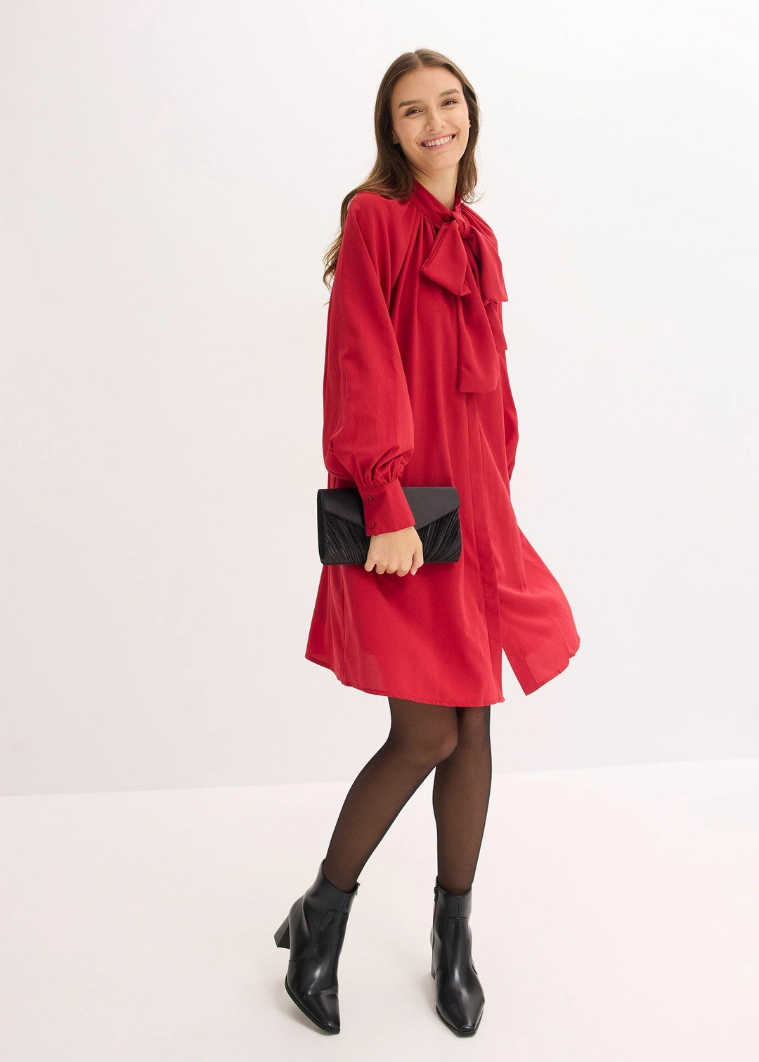 Robe-chemise à col lavallière - 2