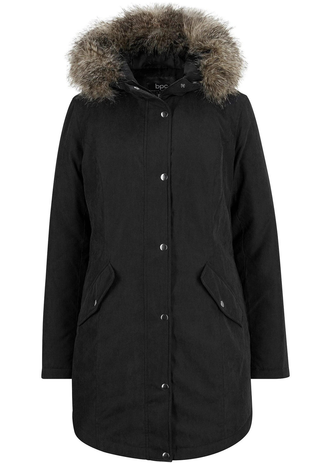 Parka avec fermetures zippées sur le côté