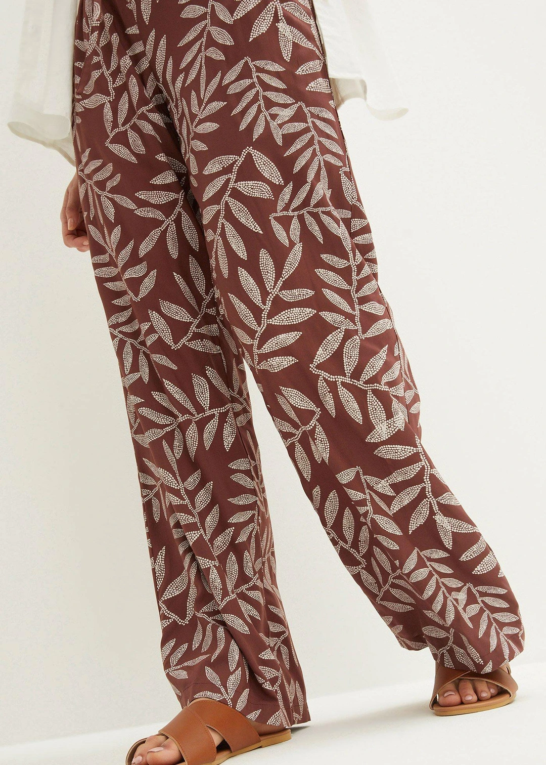 Pantalon palazzo en viscose - 3