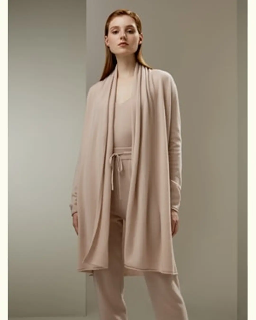 LILYSILK Cardigan Femme Long Avec Col En Pile Élégant Polyvalent Et Élégant Cachemire Simple Et Classique Pas Besoin De Correspondre Caramel M