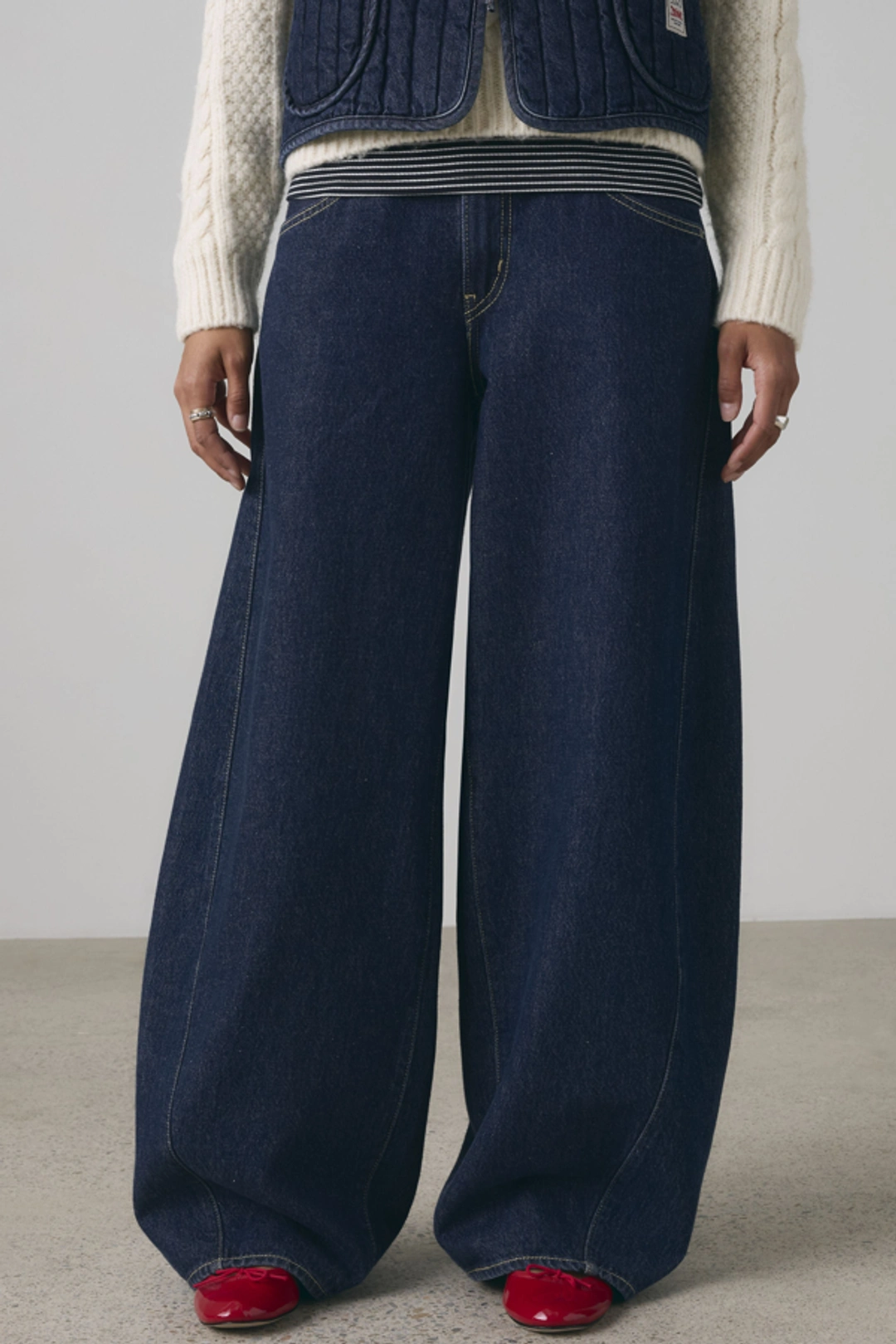 Levi's Jean Super Baggy Barrel - Femme - Noir / Open Mind - 29X32 - 2