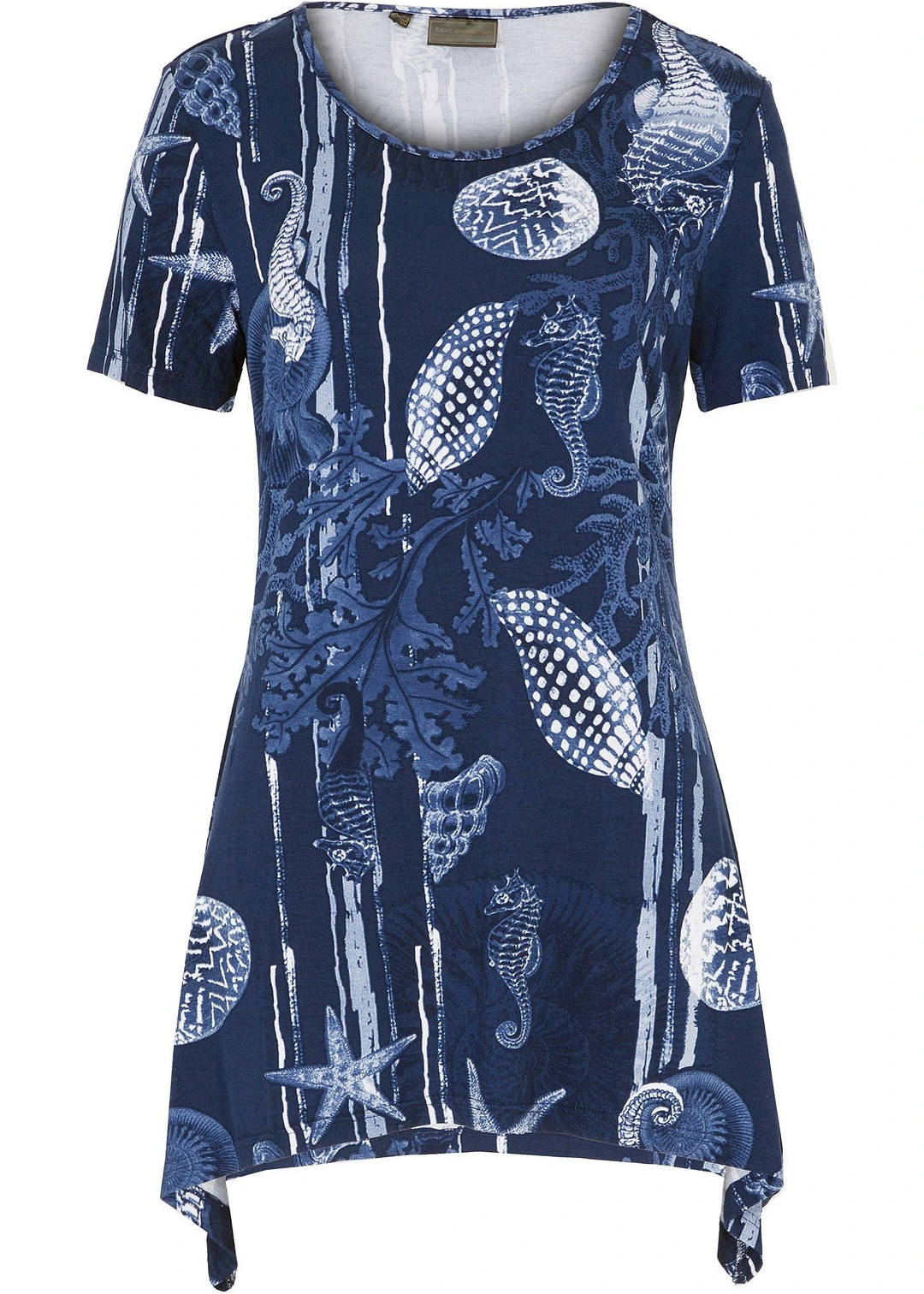 T-shirt long en viscose extensible