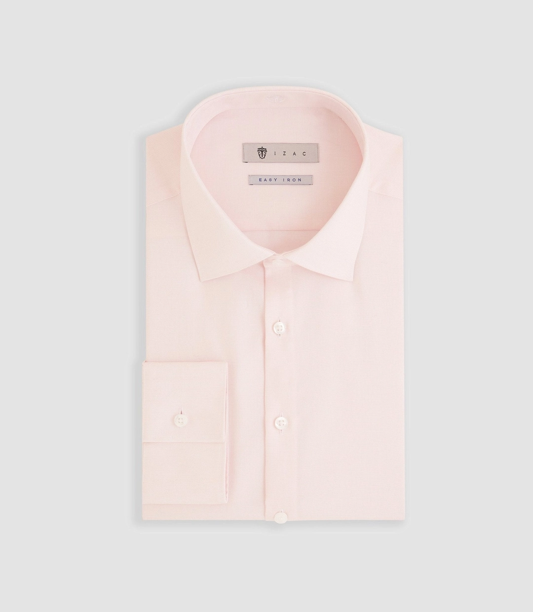 IZAC - Chemise repassage facile rose ''Memphis''