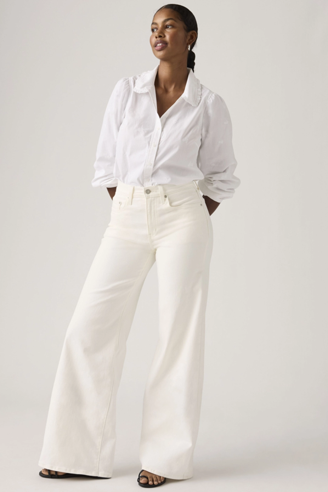 Levi's Jean 728 Taille Haute Wide Leg - Femme - Noir / Rodeo Princess - 34X30