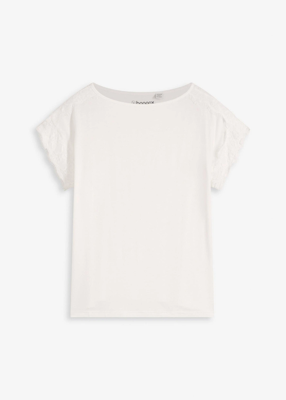 T-shirt en viscose avec dentelle