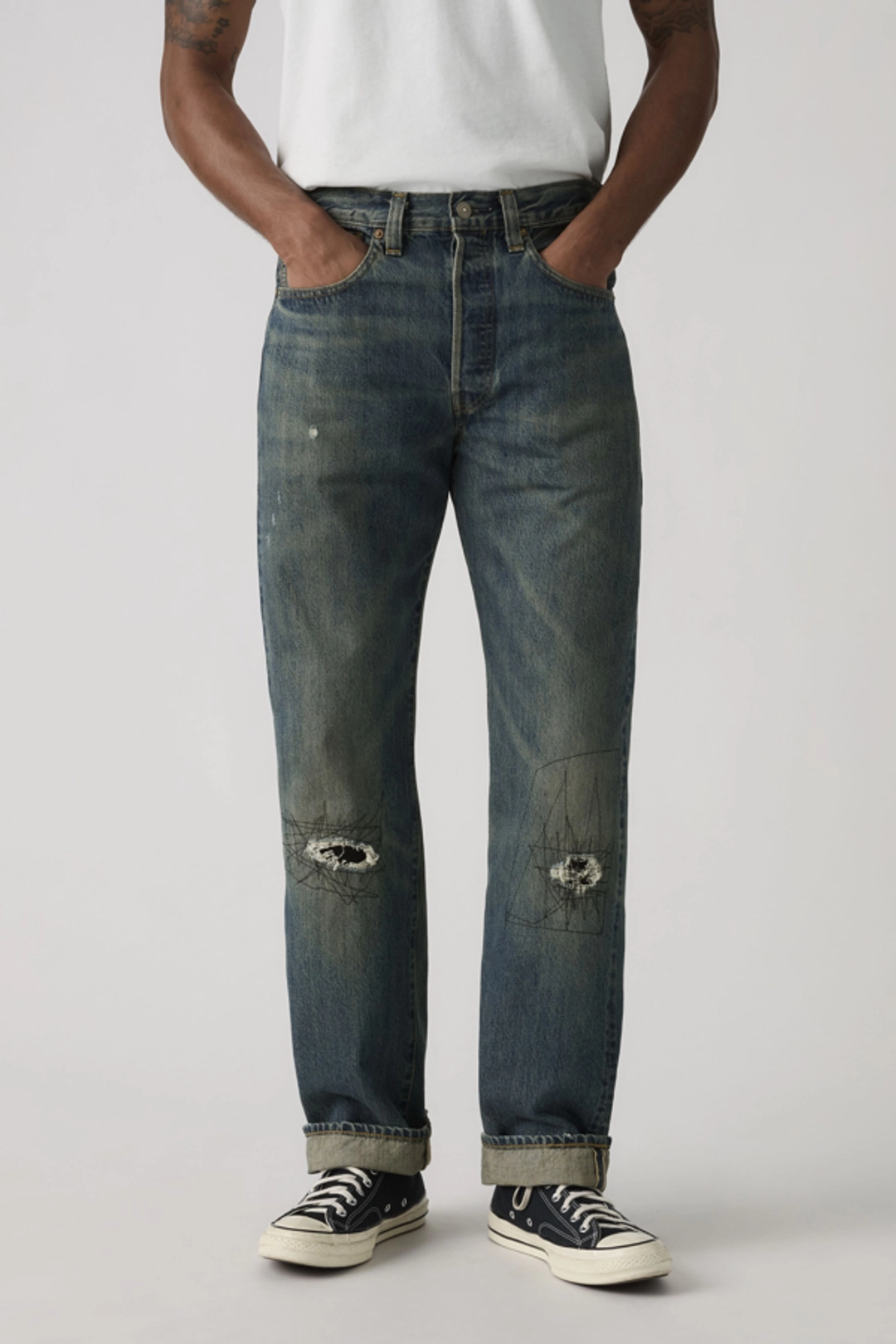 Jean 501 1947 Levi's Vintage Clothing - Homme - Bleu / Indigo Rigid - 36X32 - 2