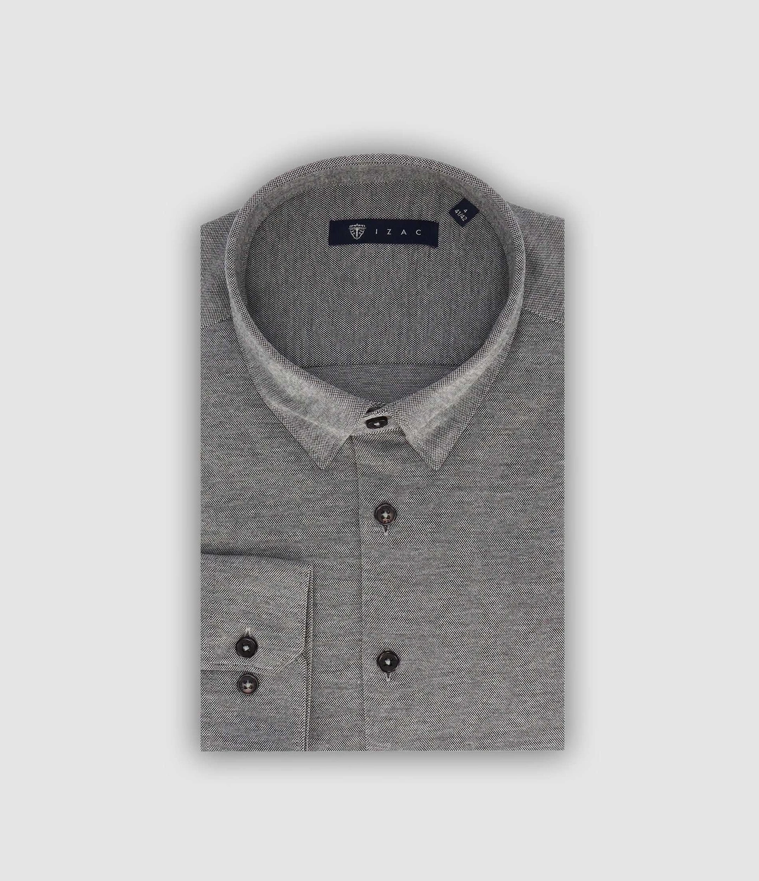 IZAC - Chemise en maille noir PACOME