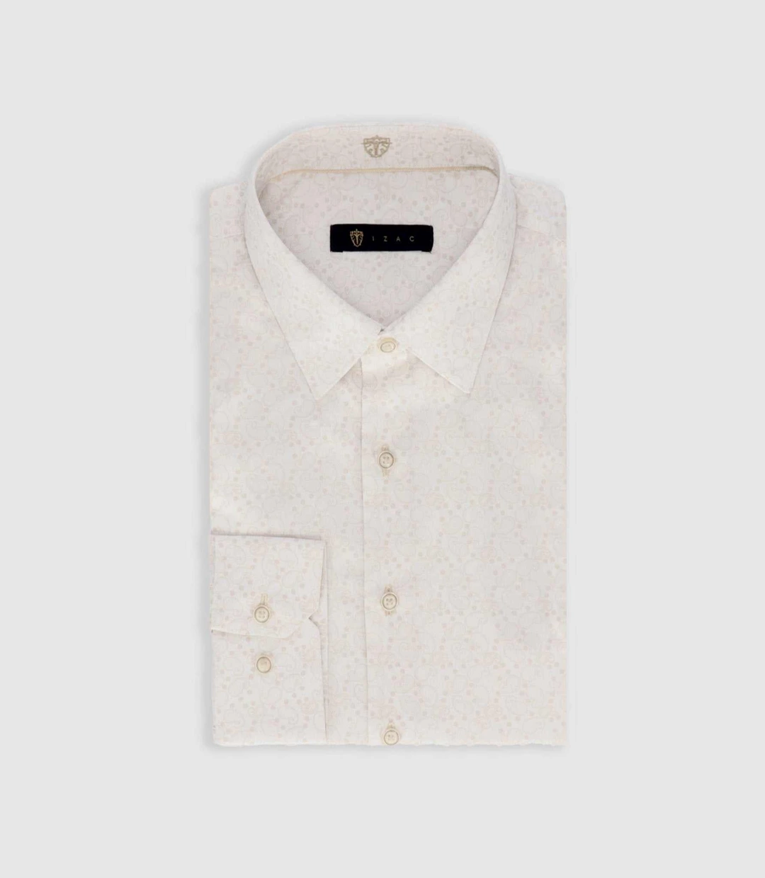 IZAC - Chemise à imprimé beige PAQUITO