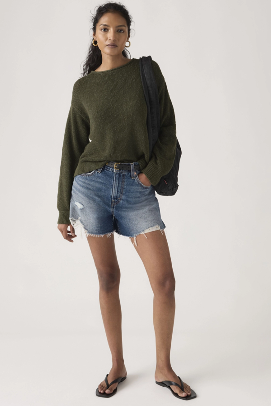 Levi's Shorts Ribcage - Femme - Bleu / Like It Love - 32