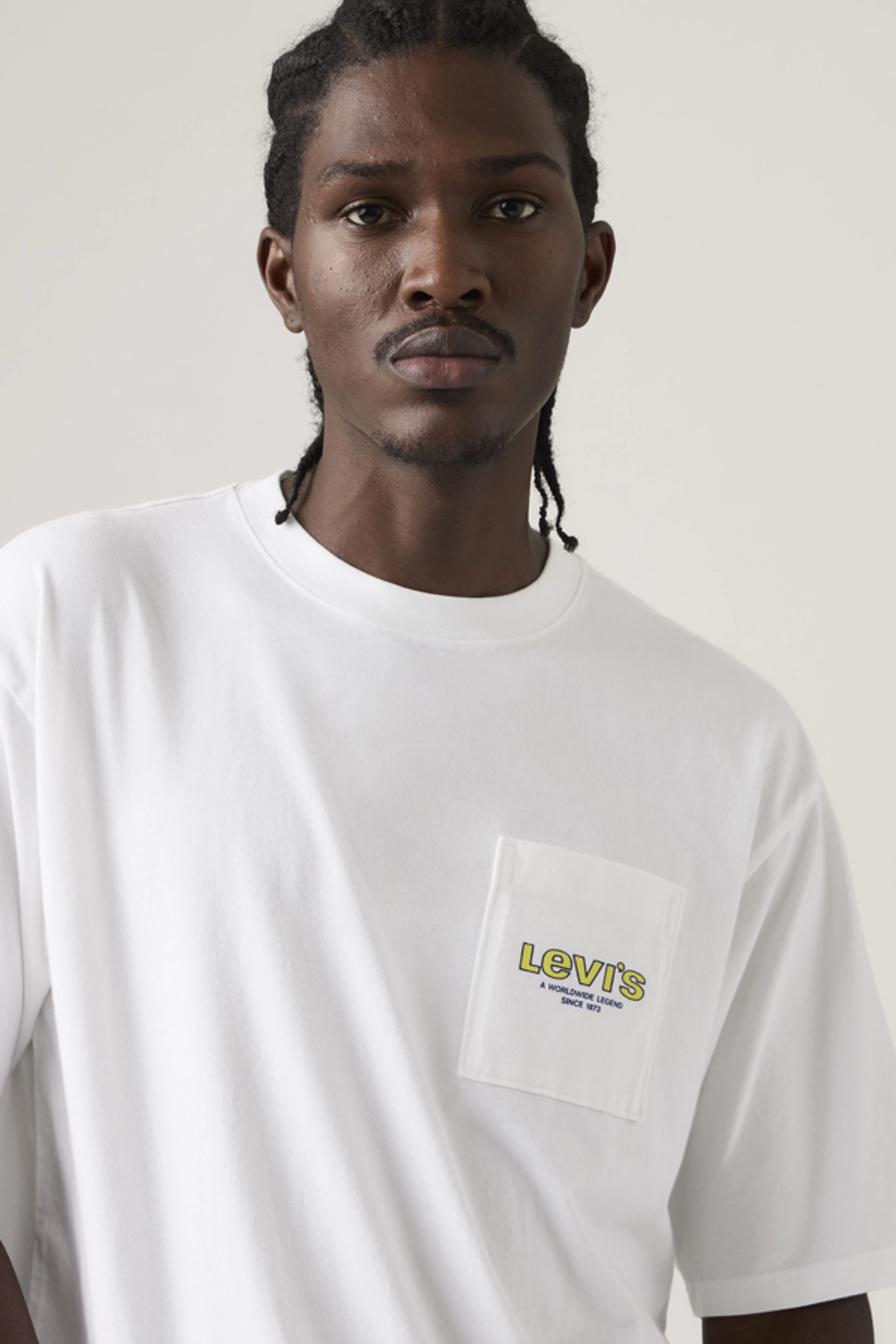 Levi's T Shirt À Poche Graphique Manche Mi Longue - Homme - Vert / Worldwide Legend Utility Kambaba - S - 2