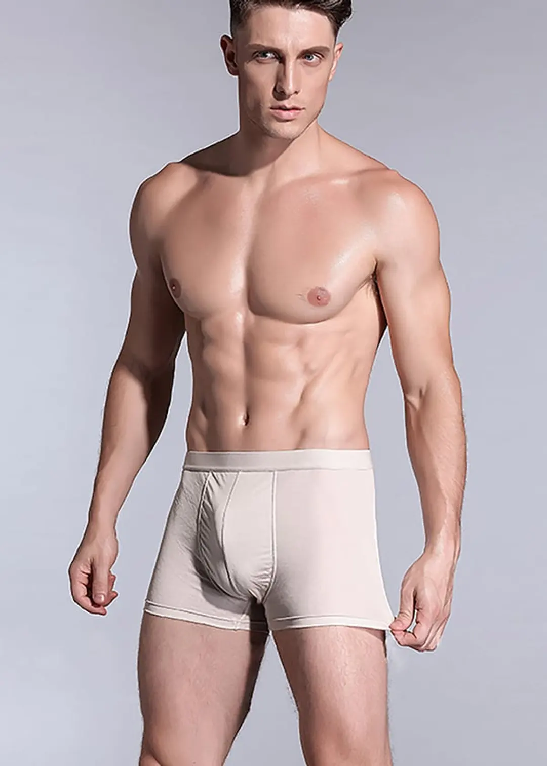 LILYSILK Boxer Homme Soie Gris Foncé S Ultra Doux Respirant Confortable Taille Moyenne
