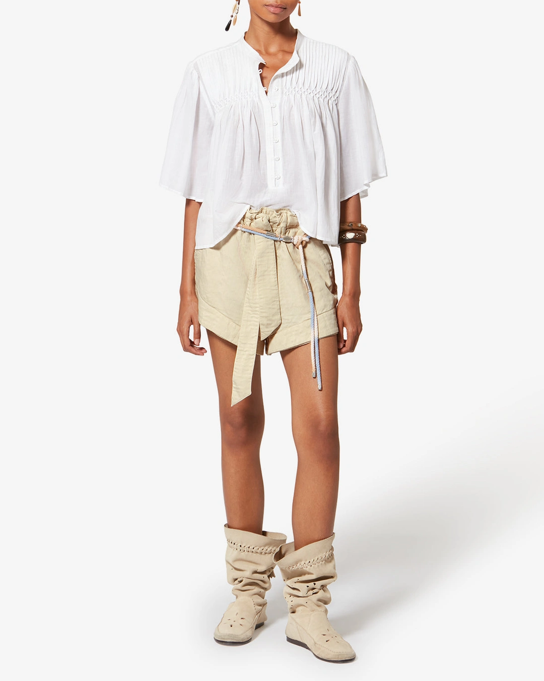 Short Birva - Femme - Écru - Taille 40 - Marant Étoile - 4