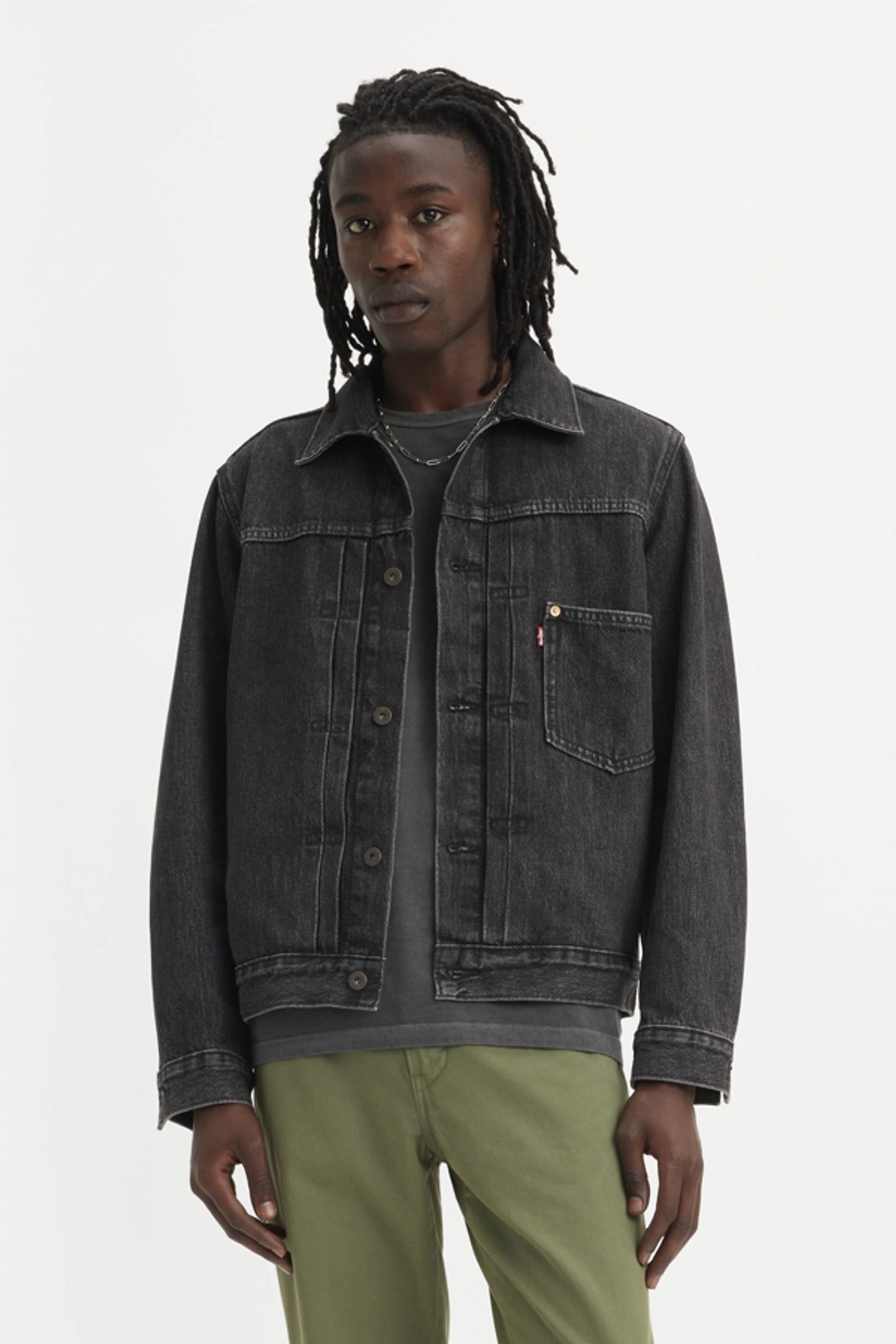 Levi's Veste Trucker Type I - Homme - Bleu / Medium Indigo Stonewash - XL - 2