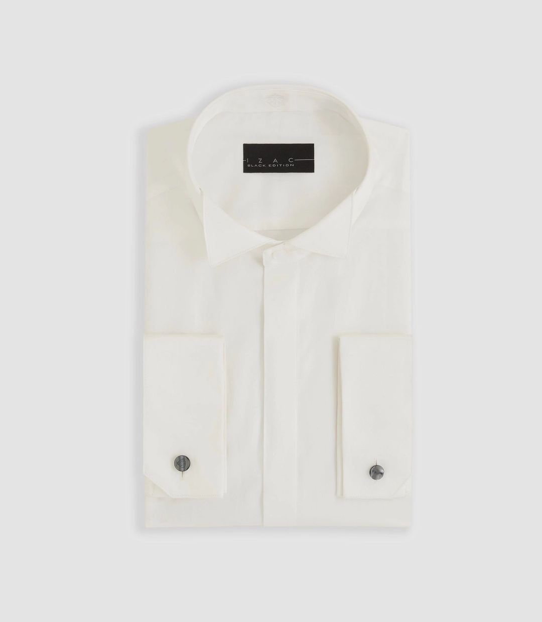 IZAC - Chemise de cérémonie en satin écru ''Metaphor''
