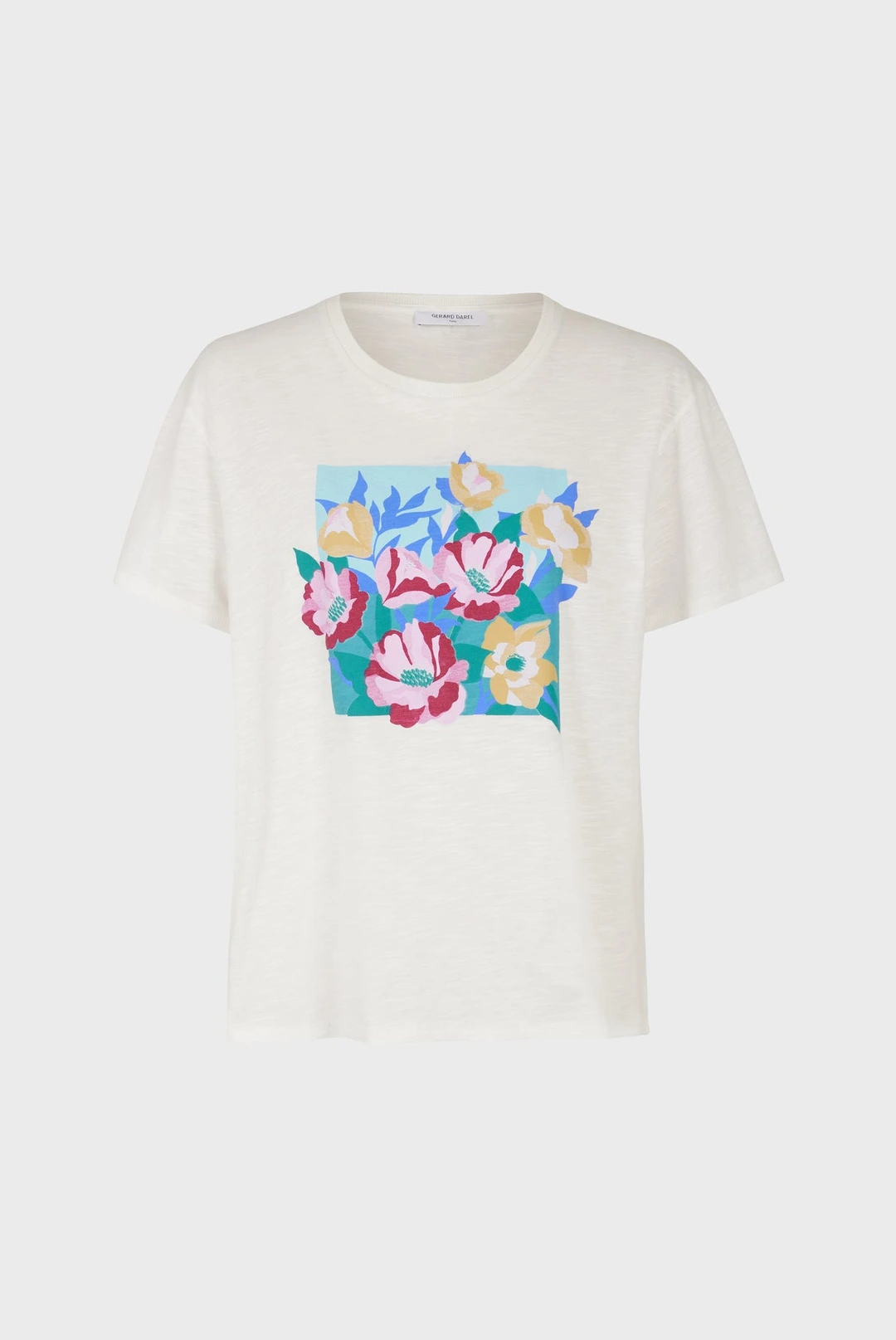 T-Shirt imprimé en 100% coton - AENOR - Bleu orageux