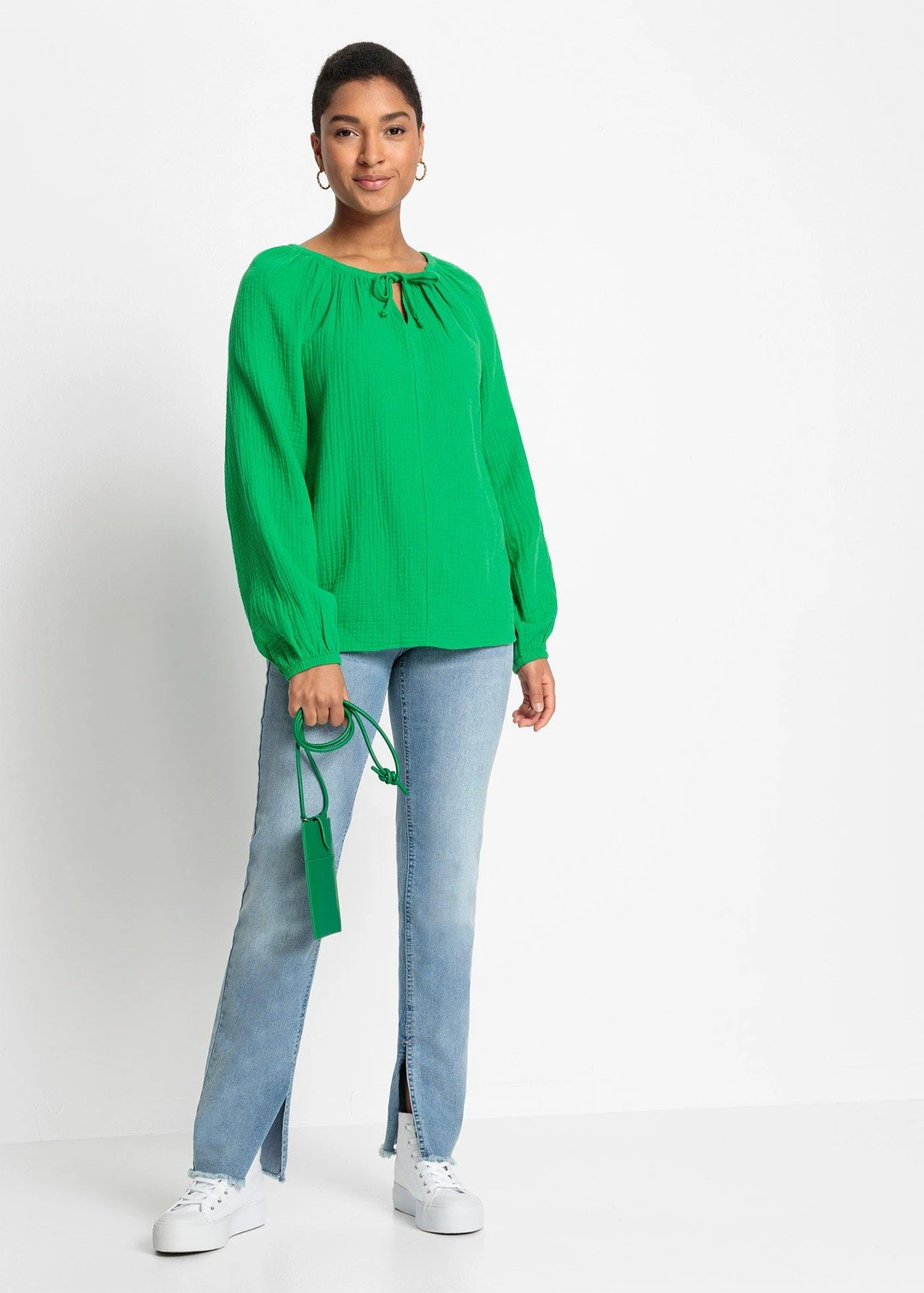 Blouse ample en gaze de coton - 2