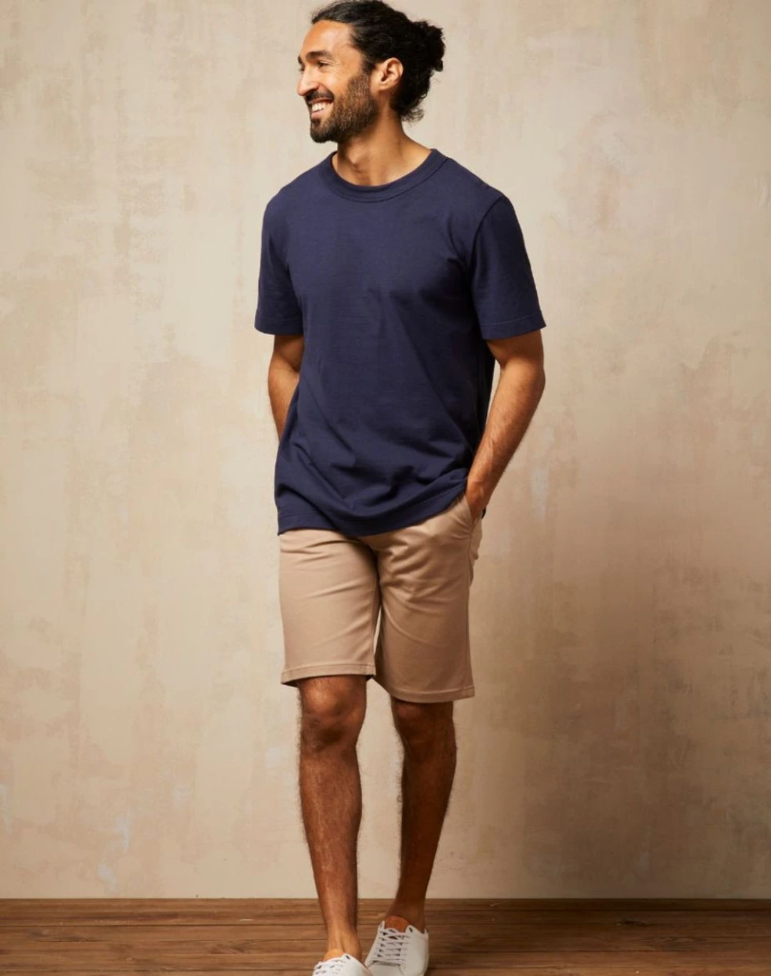 T-shirt épais en coton bio - Bleu Minuit - Lemahieu