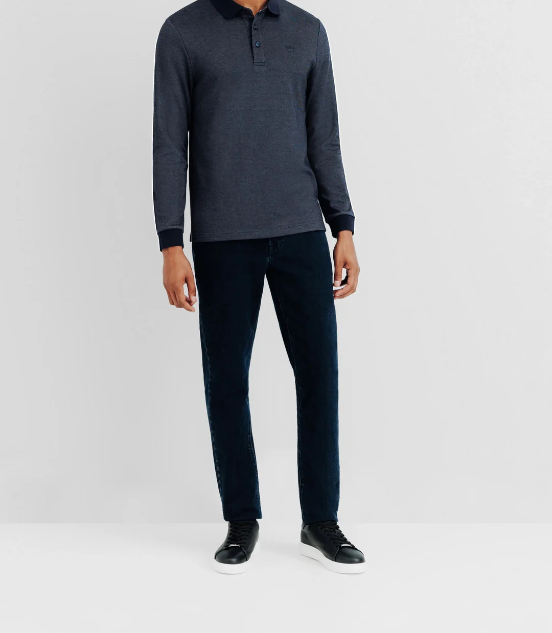 IZAC - Polo en maille marine