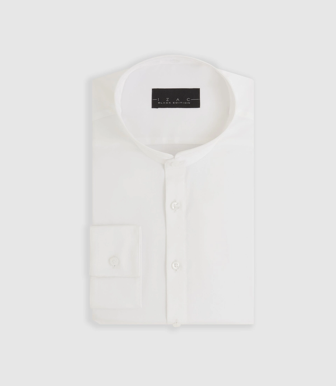 IZAC - Chemise slim col mao blanche MARCEL