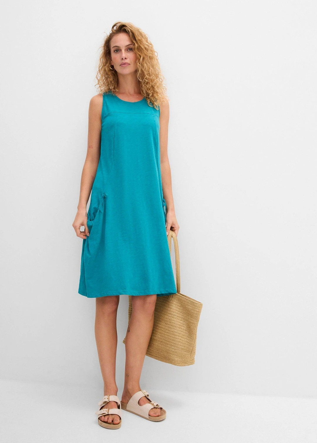 Robe en jersey coton avec poches - 2