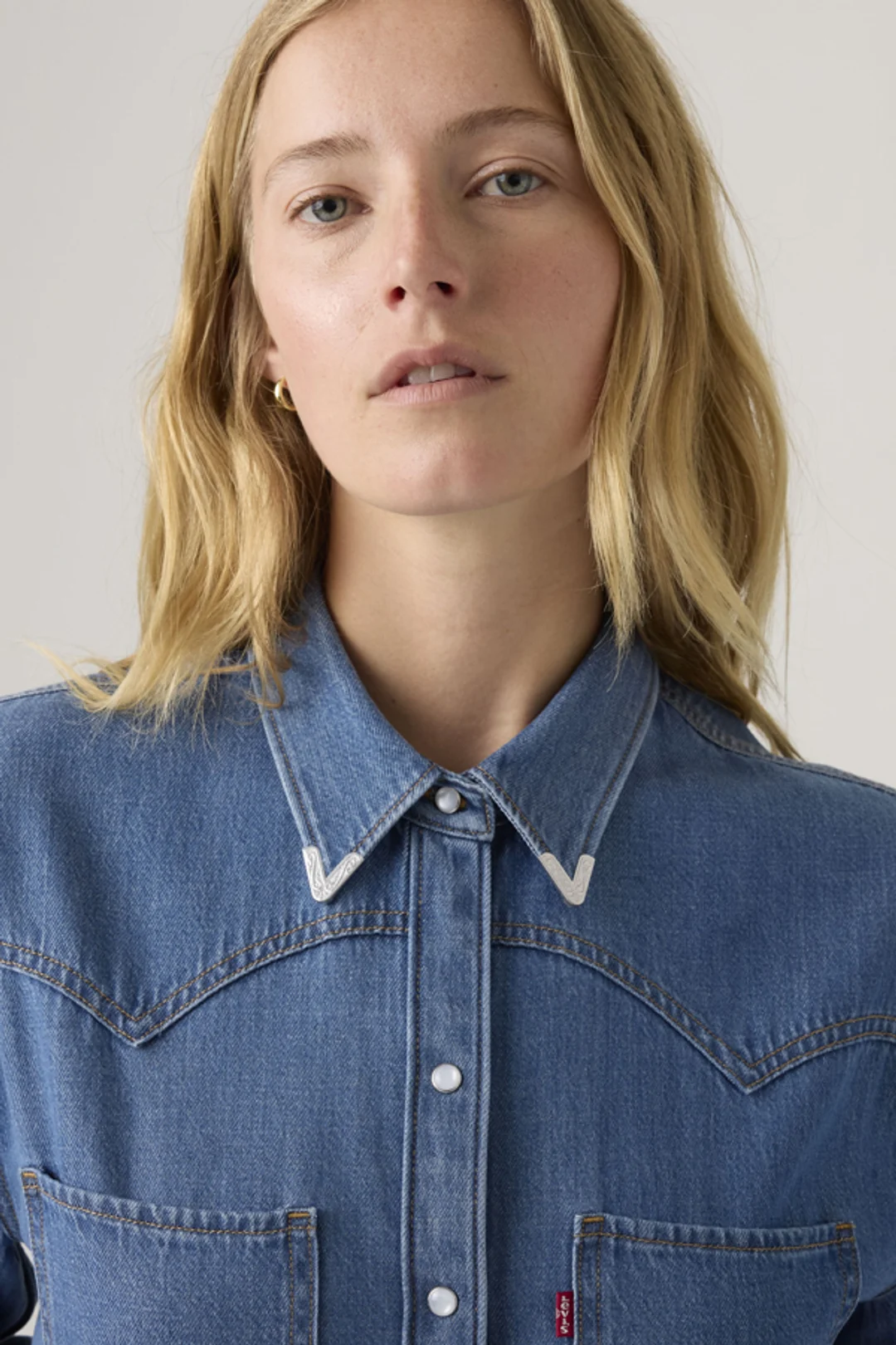 Levi's Chemise Western Teodora - Femme - Noir / Chipped Black Oyster Top - XS - 2